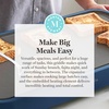 image:imageMartha Stewart 12 x 22 Electric Griddle XL Ceramic NonstickFlat Top Cooking Surface Adjustable Temperature Dial Drip Tray Dishwasher Safe 1500W Fast Even Heating Pancakes amp Eggs Linen CreamIndigo Blue